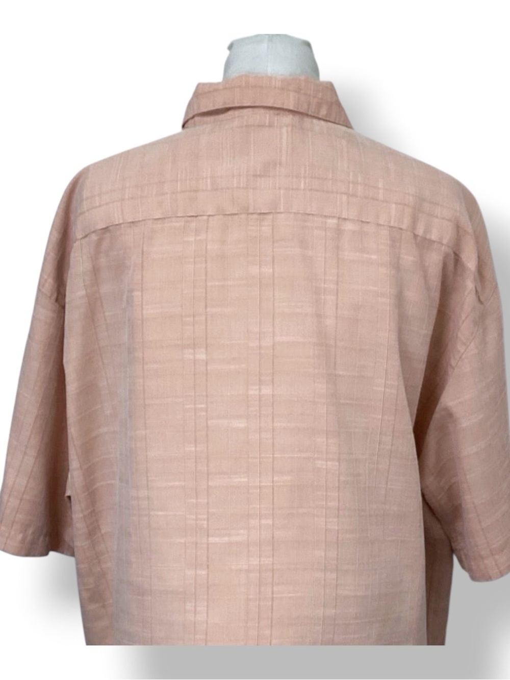 Batik Bay Men’s Casual Short Sleeve Button Down Shirt, Coral, size XXL - Picture 4 of 6